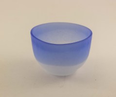 Tazza vetro bluette